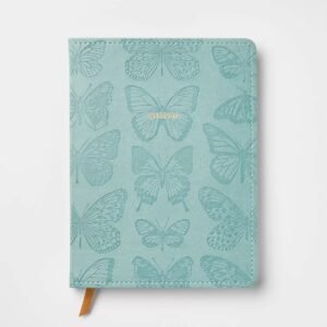 Embossed Butterfly Softcover Journal – Green