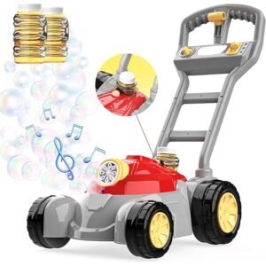 Mower Express Shop Red Bubble Lawn Mower Push Toy for Toddlers